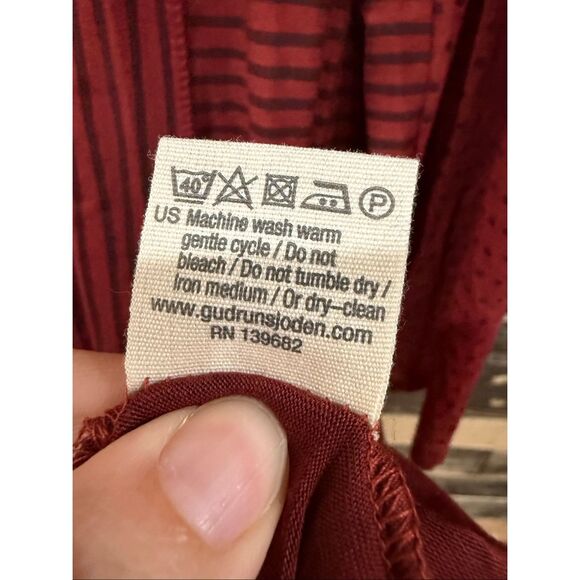 Gudrun Sjödén polka-dot and striped modal/cotton dress tunic fit size L/XL - Picture 5 of 7